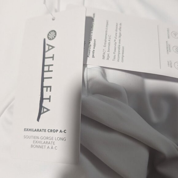 Athleta | Exhilarate Crop Tee In White (A-C cup) - Picture 8 of 12